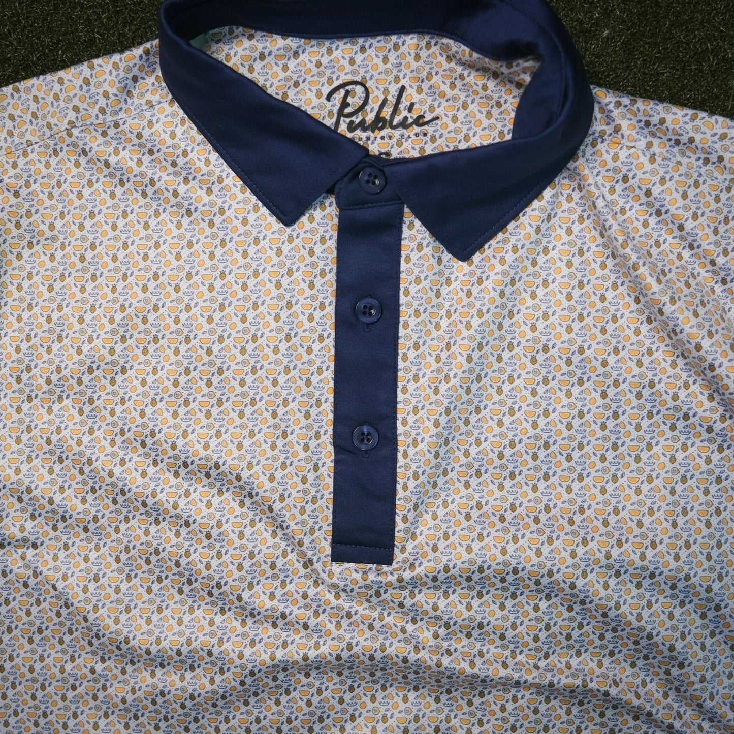 Ode To Arnie Performance Polo Print