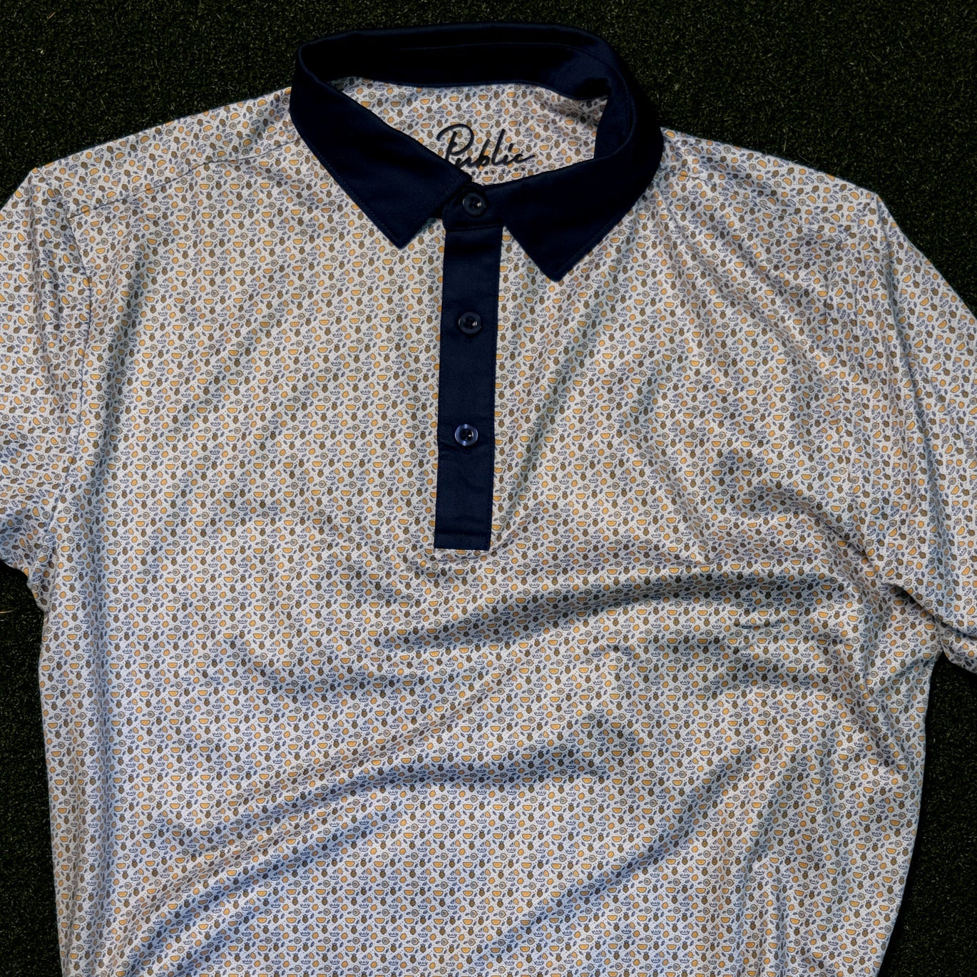 Ode To Arnie Performance Polo Print