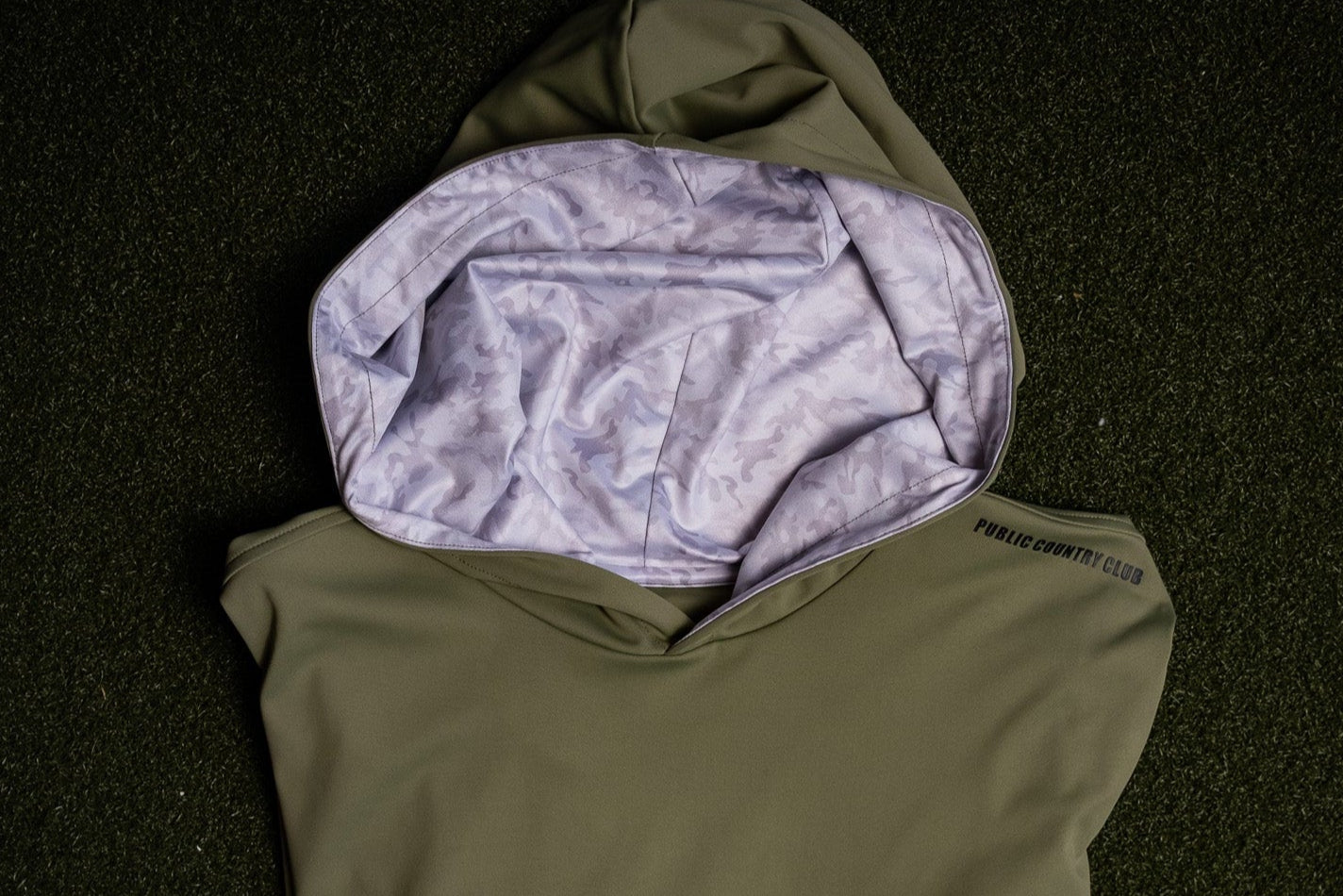 Sage Green Camo Hoodie