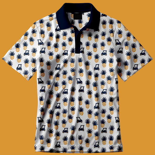 The Villages Patterned Polo - PREORDER